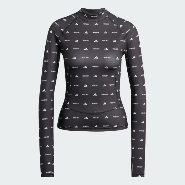 Schwarz adidas x MOON BOOT LANGÄRMLIGES SHIRT, ENG ANLIEGEND