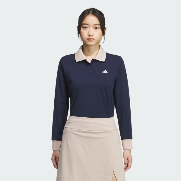 สีน้ำเงิน เสื้อโปโลแขนยาว HEAT.RDY