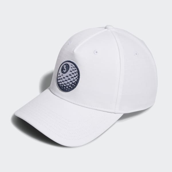 White 볼러 골프 캡