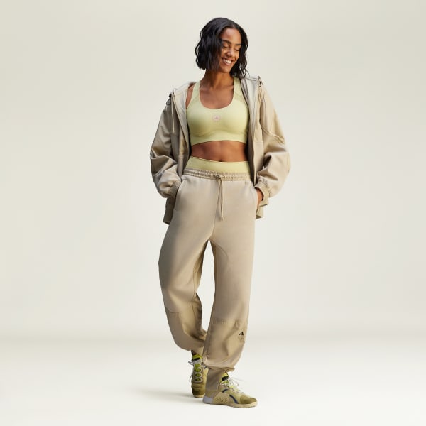 Beige 스텔라 머티리얼 믹스 팬츠