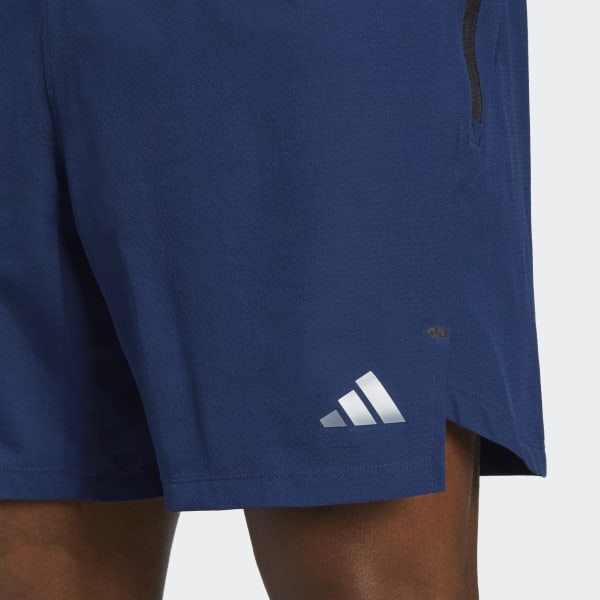 Blue Workout Knurling Shorts