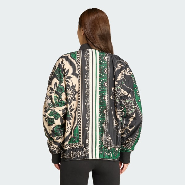 Jaqueta Varsity adidas X FARM - Preto adidas | adidas Brasil