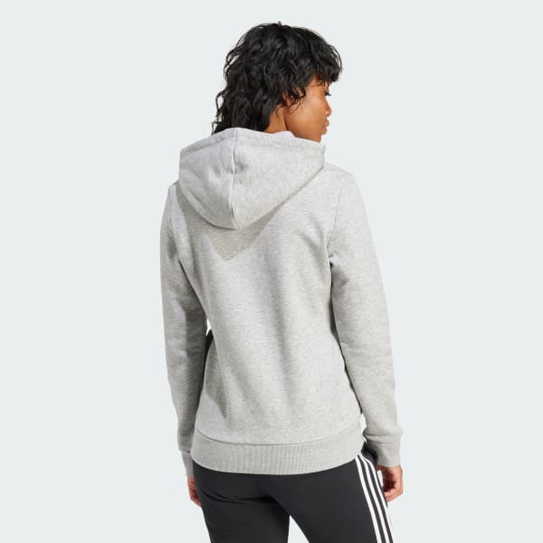 Gris Sweat-shirt à capuche en molleton Essentials Logo
