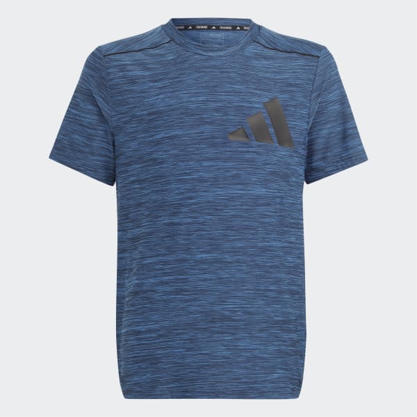 Blauw AEROREADY Heather T-shirt