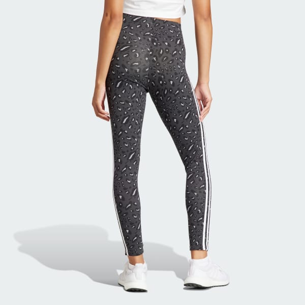 Gris Licras Essentials 3 Rayas Animal Print