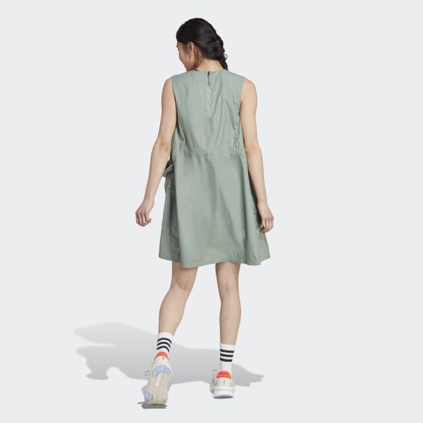 adidas City Escape Dress - Green | Women's Lifestyle | adidas US