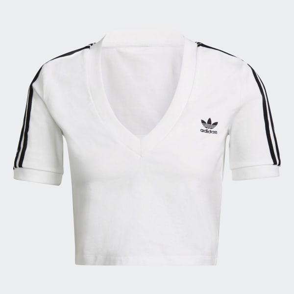 Blanc T-shirt Adicolor Classics Cropped L4320