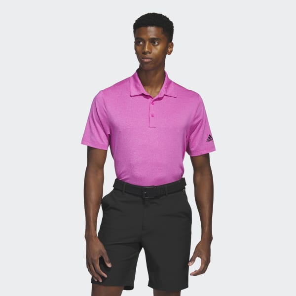 adidas Ultimate365 Heather Polo Shirt - Pink | adidas Canada