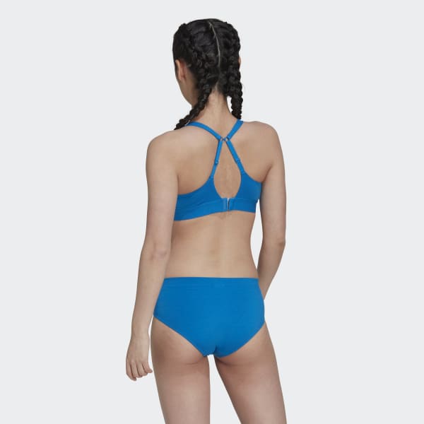 Blue Adicolor Comfort Flex Cotton Unlined Triangle Bra HPO37