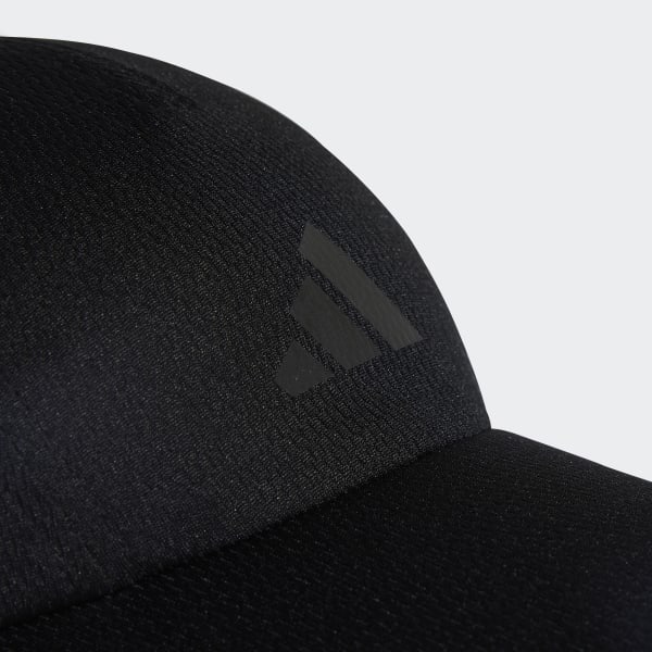 Hitam Topi Running Four-Panel Mesh AEROREADY