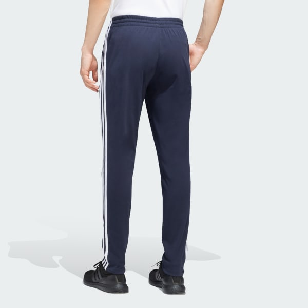 Blue Essentials Single Jersey Tapered Open Hem 3-Stripes Pants