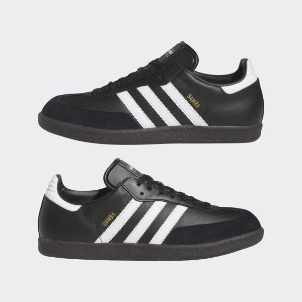 adidas Samba Leather Shoes in Black and 