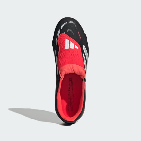 Noir Chaussure de football à languette rabattable PREDATOR ELITE Terrain souple Enfants