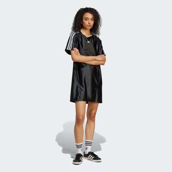 Siyah Adicolor Teamgeist Tişört Elbise