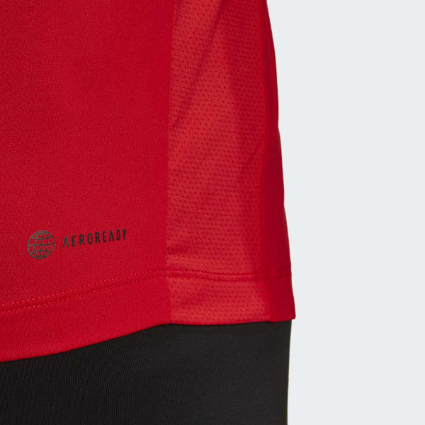 Vermelho Camiseta Treino Big Badge of Sport E0256