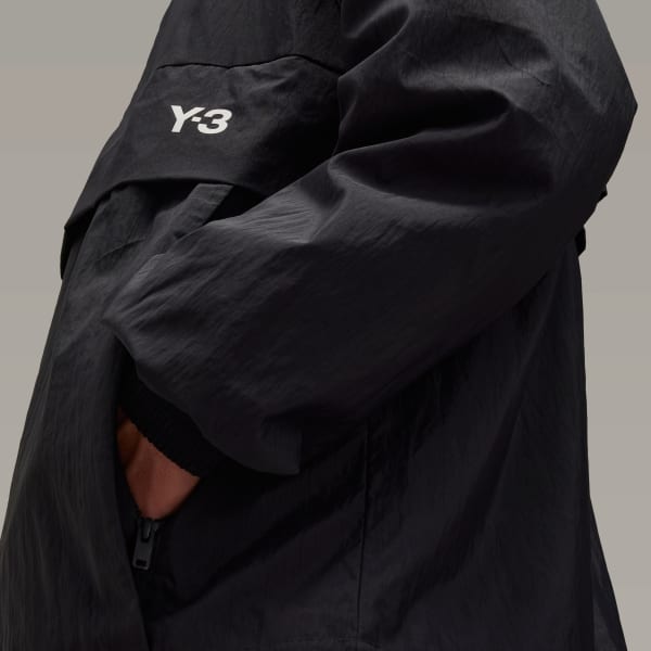adidas Y-3 3-Stripes Nylon Shell 1/2 Zip Jacket - Black