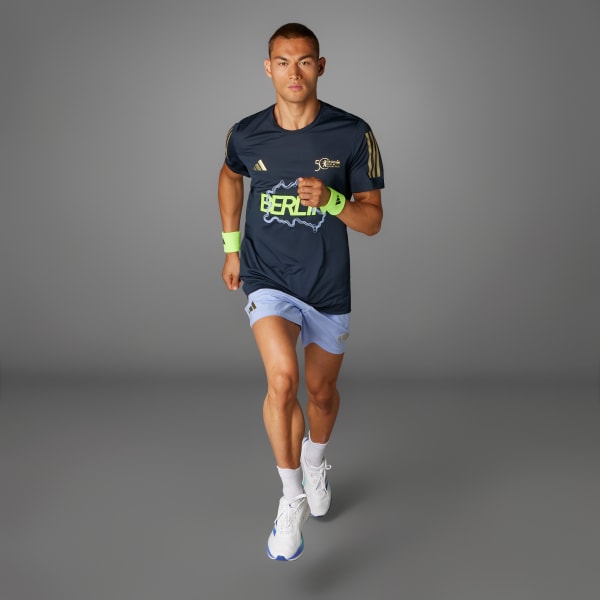 Blue BMW Berlin Marathon 2024 Event T-Shirt