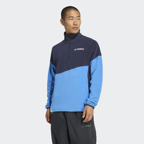 adidas Terrex Multi Climawarm Fleece Anorak - Blue | Free Shipping