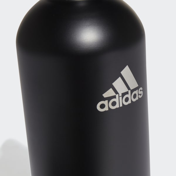 adidas Steel Water Bottle .75 L in Black and Silver | adidas UK