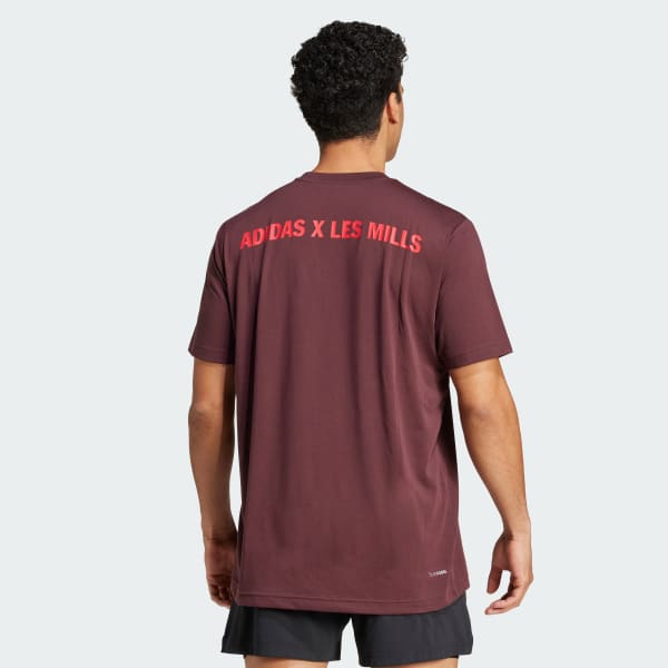 Burgundy LES MILLS Team Graphic Tee
