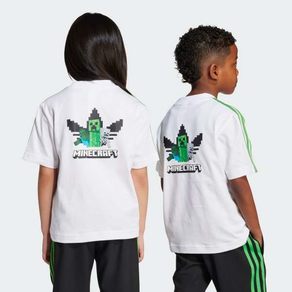 biela Detské tričko adidas x Minecraft