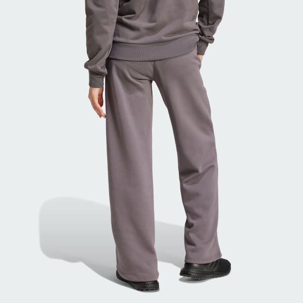 Grey Essentials Small Logo Feel Cozy Open-Hem Pants