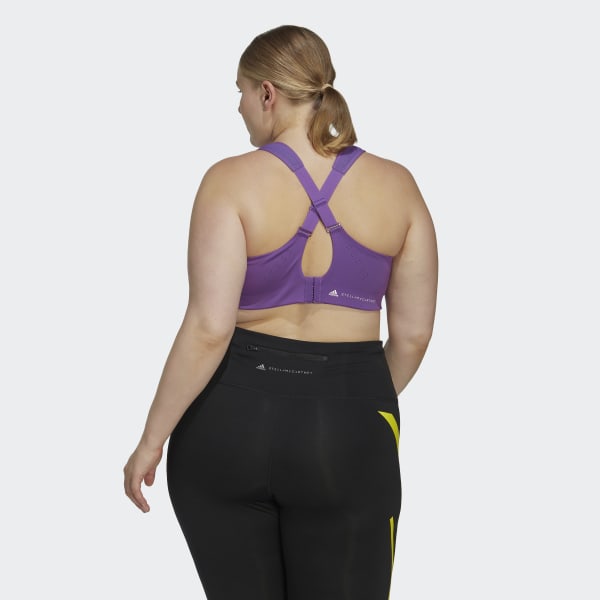 Lila adidas by Stella McCartney TruePace High Support Sports Bra- Plus Size