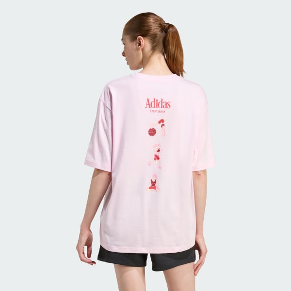 Pembe SOFT SPORTS GRAPHIC TİŞÖRT