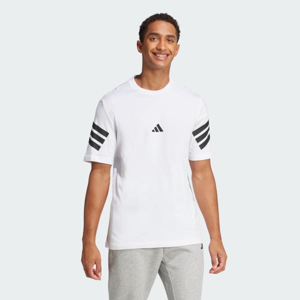 Beyaz Future Icons 3-Stripes Tişört