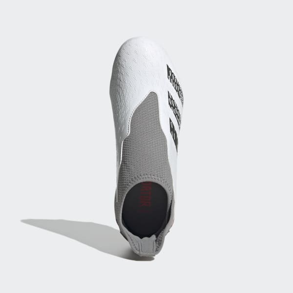 Blanco Zapatos de Fútbol Predator Freak.3 Sin Cordones Terreno Firme