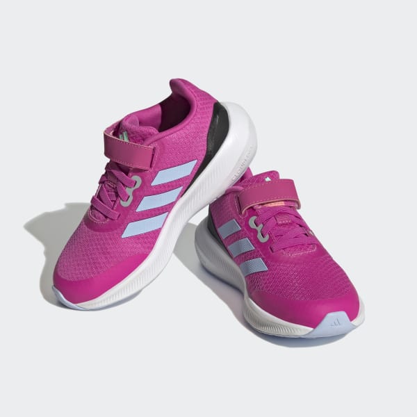 👟 adidas RunFalcon 3.0 Strap Elastic Lifestyle US Shoes Lace | Kids\' 👟 adidas Top Pink | 