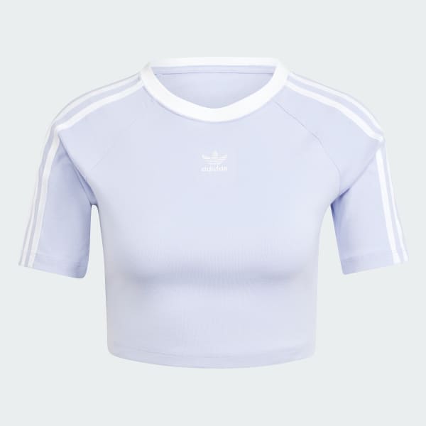 [adidas] スリーストライプス 半袖ベビーTシャツ アディダス スリーストライプス 半袖ベビーTシャツ - パープル