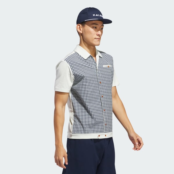 Green adidas x Malbon Button Polo Shirt