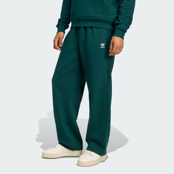 Verde Pantaloni Trefoil Essentials Open Hem