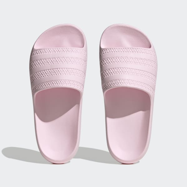 Pink adidas hotsell slides womens