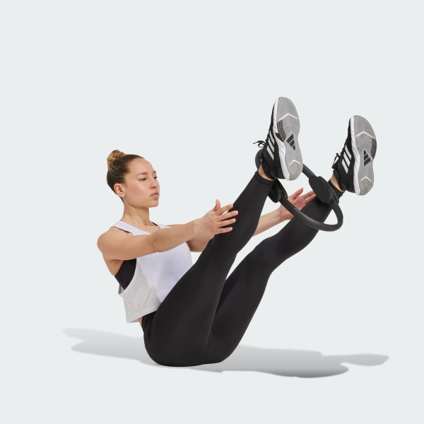 Hvit Yoga Essentials Cropped Tanktopp