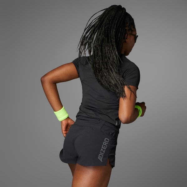 Black Adizero Running Gel Short