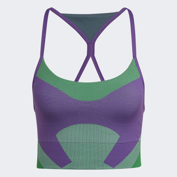 adidas by Stella McCartney TrueStrength Yoga Knit Light-Support Bra -  Purple, Women's Yoga