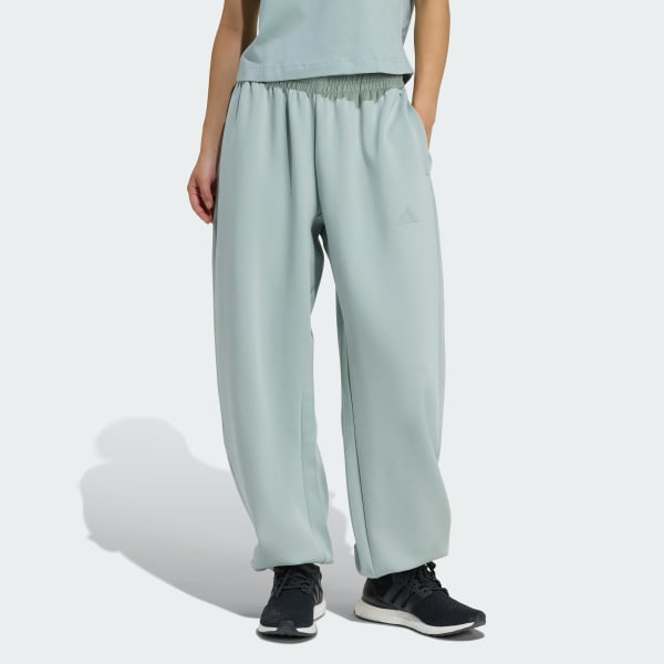 adidas Soft Lux Loose Pant - Green | Free Shipping with adiClub