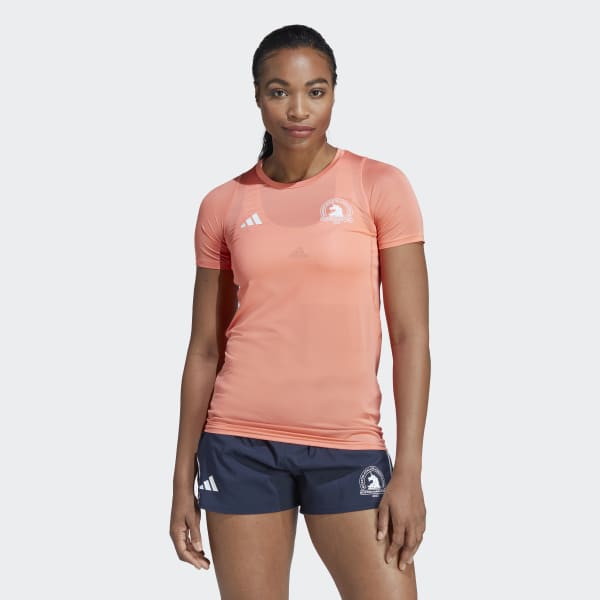 adidas Boston Marathon® 2023 Running Tee - Orange Women's Running | adidas US