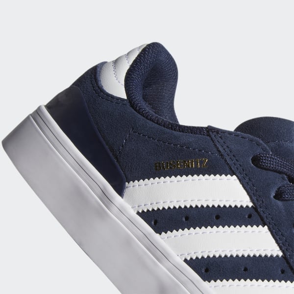 adidas busenitz vulc navy & white shoes