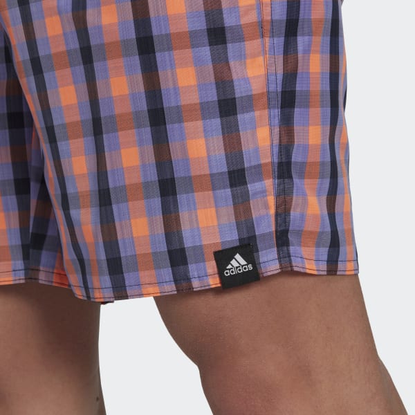 modrá Plavecké šortky Classic-Length Check BE885