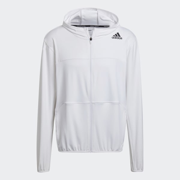 bílá Training Hooded Jacket