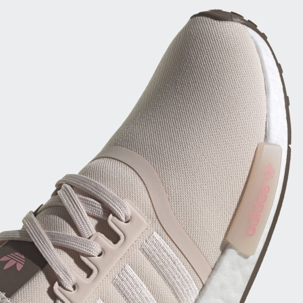 Tênis Adidas Nmd feminino cinza claro verde agua rosa neutral