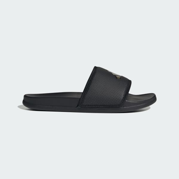 Black Adilette Comfort Slides