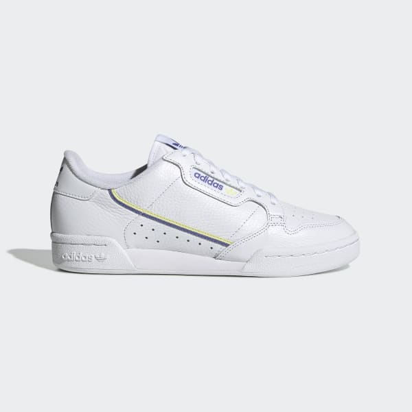 adidas originals white and lilac continental 80 trainers