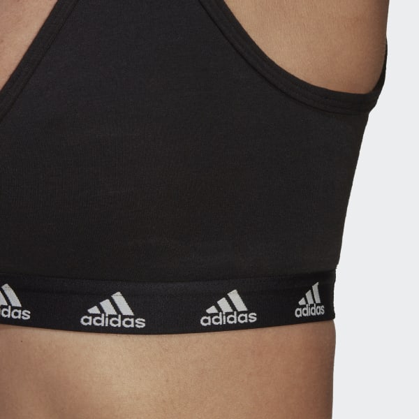Czerń adidas Purebare Light-Support Bra