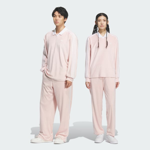 Pink FB TP 벨루어 트랙 팬츠