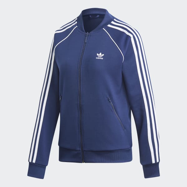 adidas blue track jacket