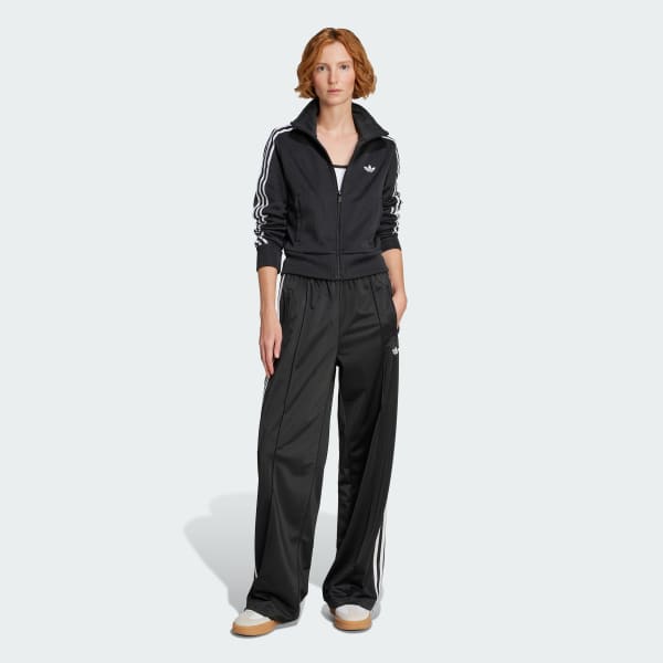 adidas Firebird Adicolor Knit Track Top - Black | Free